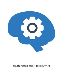 idea vector glyph color icon 