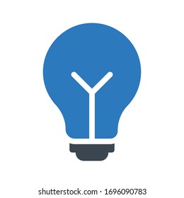 idea vector glyph color icon 