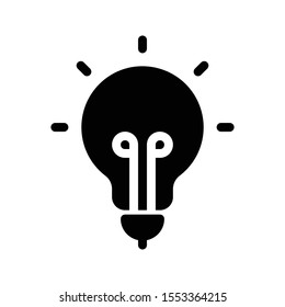 idea Vector Glyph flat icon
