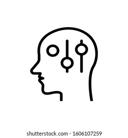 idea vector glyph flat icon