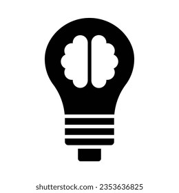 Idea Vector Glyph Icon For Personal And Commercial Use.
