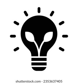 Idea Vector Glyph Icon For Personal And Commercial Use.
