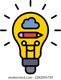 Idea vector icon. Can be used for printing, mobile and web applications.