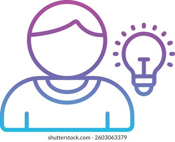 Idea vector icon. Can be used for printing, mobile and web applications.