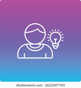 Ícone do vetor de ideias. Pode ser usado para impressão, aplicativos móveis e da Web.