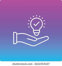Ícone do vetor de ideias. Pode ser usado para impressão, aplicativos móveis e da Web.