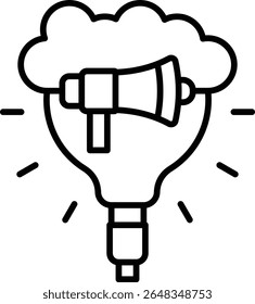 Idea vector icon. Can be used for printing, mobile and web applications.