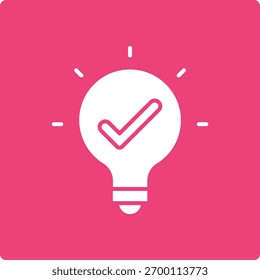 Icono de Vector de la idea. Se puede utilizar para aplicaciones de impresión, móviles y de Web.