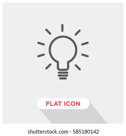 Idea vector icon, creativity symbol. Modern, simple flat vector illustration for web site or mobile app