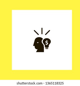 idea vector icon. flat design