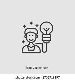 Idea vector icon illustration. Ui/Ux. Premium quality.