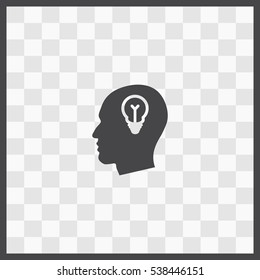 Idea vector icon. Isolated illustration. Business picture.