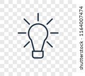 Idea vector icon isolated on transparent background, Idea logo concept