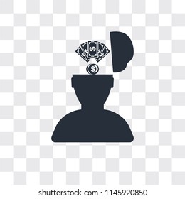 Idea vector icon isolated on transparent background, Idea logo concept