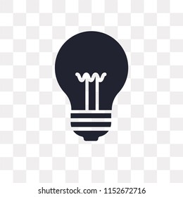 Idea vector icon isolated on transparent background, Idea logo concept