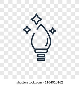 Idea vector icon isolated on transparent background, Idea logo concept
