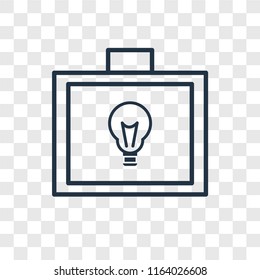 Idea vector icon isolated on transparent background, Idea logo concept