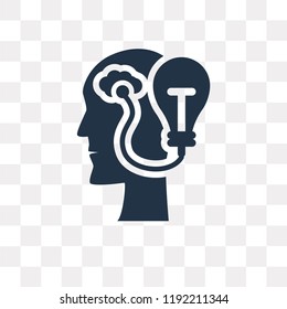 Idea vector icon isolated on transparent background, Idea transparency concept can be used web and mobile