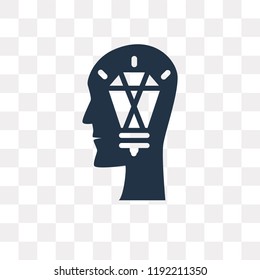 Idea vector icon isolated on transparent background, Idea transparency concept can be used web and mobile