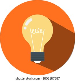 Idea vector icon. Light bulb vector icon. Imagination idea vector illustration.