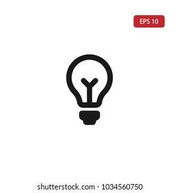 Idea vector icon .Light bulbs