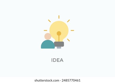 Ilustración Del Icono Del Vector De Idea O Del Logotipo