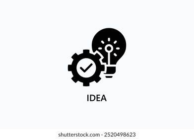 Icono de Vector de idea o ilustración de logotipo