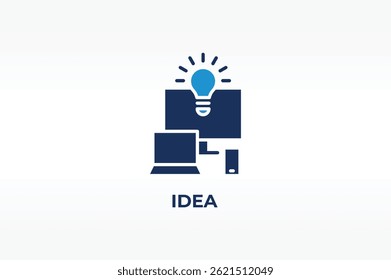 IDEA vector, icon or logo sign isolated symbol illustration