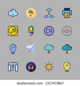 idea vector icon set