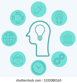 Idea vector icon sign symbol