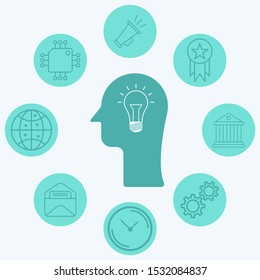 Idea vector icon sign symbol