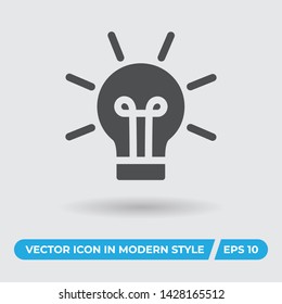 Idea vector icon, simple sign for web site and mobile app.