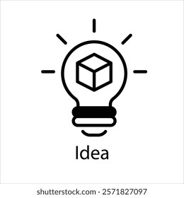 Idea Vector icon stock illustration