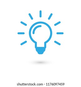 Idea vector icon, symbol of brilliant solution