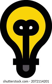 idea vector illustration isolated on a transparent background. storke vector icons for concept or web graphics.