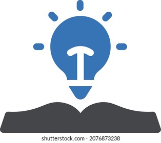 idea vector illustration isolated on a transparent background . glyph vector icons for concept or web graphics.