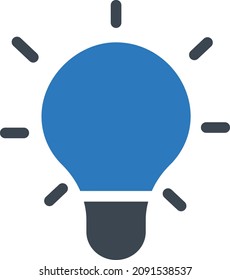 idea vector illustration isolated on a transparent background. glyph vector icons for concept or web graphics.