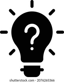 idea Vector illustration on a transparent background. Premium quality symbols. Glyphs  vector icon for concept and graphic design.