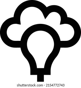 idea Vector illustration on a transparent background.Premium quality symbols.Stroke vector icon for concept and graphic design. 
