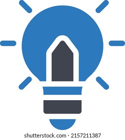 idea Vector illustration on a transparent background. Premium quality symmbols. Glyphs vector icons for concept and graphic design. 
