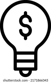 Ilustración de idea Vector sobre un fondo transparente.Símbolos de calidad premium.Icono vectorial de trazo para concepto y diseño gráfico.