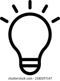 idea Vector illustration on a transparent background.Premium quality symmbols.Stroke vector icon for concept and graphic design.