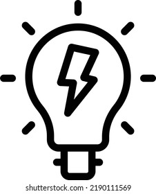 idea  Vector illustration on a transparent background. Premium quality symmbols. Thin line vector icons for concept and graphic design.