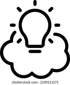 ilustración del vector de idea en un fondo transparente. Símbolos de calidad superior. Iconos vectoriales de línea delgada para el diseño de conceptos y gráficos.