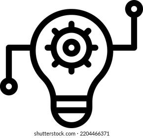 idea Vector illustration on a transparent background.Premium quality symmbols.Stroke vector icons for concept and graphic design.