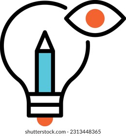 idea Vector illustration on a transparent background. Premium quality symmbols. Line Color vector icons for concept and graphic design.