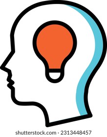 idea Vector illustration on a transparent background. Premium quality symmbols. Line Color vector icons for concept and graphic design.