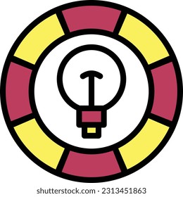 idea Vector illustration on a transparent background. Premium quality symmbols. Line Color vector icons for concept and graphic design.