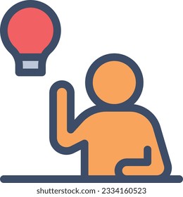 idea Vector illustration on a transparent background.Premium quality symmbols.Stroke vector icon for concept and graphic design. 

