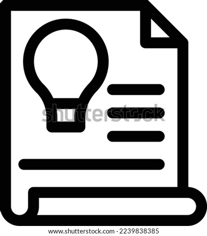 idea Vector illustration on a transparent background. Premium quality symmbols. Thin line vector icons for concept and graphic design.
